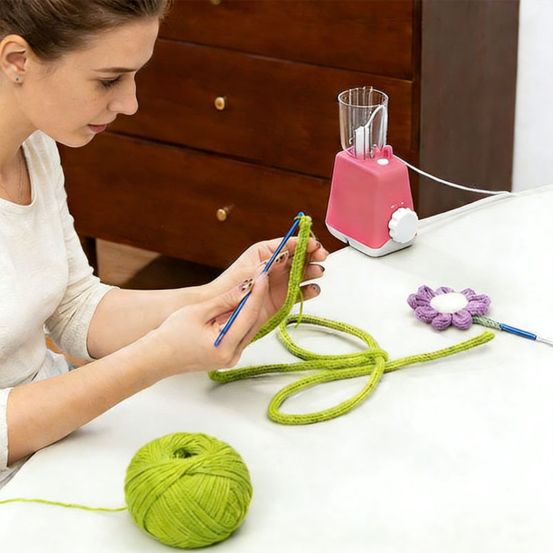 Electric Auto Knitting Machine | USB Portable DIY Crochet & Knitting Helper Tool for Braiding, Yarn Craft Accessories